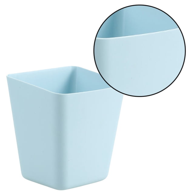 Advancent Cubo de basura de plástico para coche de cocina, puerta de armario doméstico, cubo de basura de plástico montado en la pared para Mostrada Azul