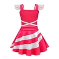 thumbnail image 2 of Girls Cheerleader Cosplay Dress Halloween Flutter Sleeve Pink Fancy-Dress 3-8T, 2 of 6