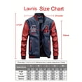 thumbnail image 4 of Men's Faux Leather Jacket Casual Baseball Stand Collar Slim Fit Coat, 4 of 5