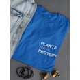 thumbnail image 3 of "Plants Have Proteins" Left Chest Pocket Quote Women T-Shirt, Female XX-Large, 3 of 4