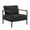 Charcoal, variant on Flash Furniture Lea Series Steel Patio Lounge Chair - Beige