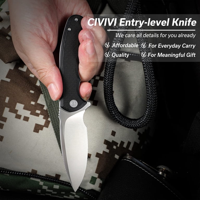 CIVIVI, Mini Praxis Pocket Folding Knife, C18026C-2, 2.98