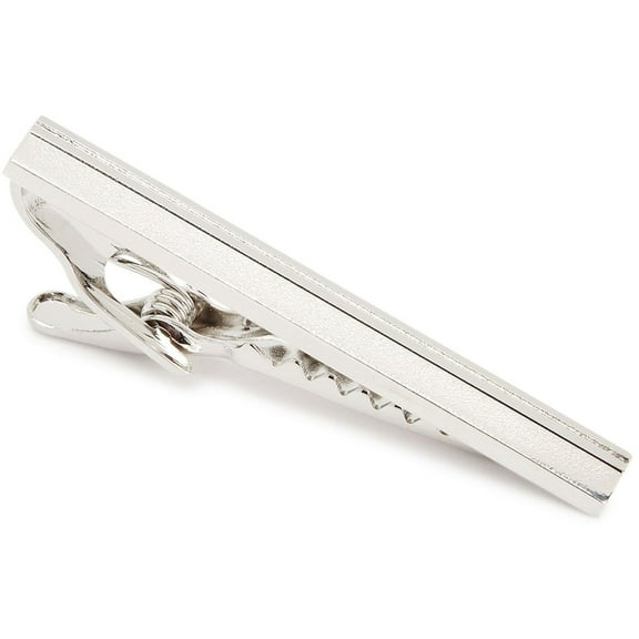 Ryan Seacrest Mens Raised Tie Bar Clip, Metallic, One Size