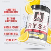 RYSE Creatine Powder for Men & Women - Electric Lemonade - 30 Servings