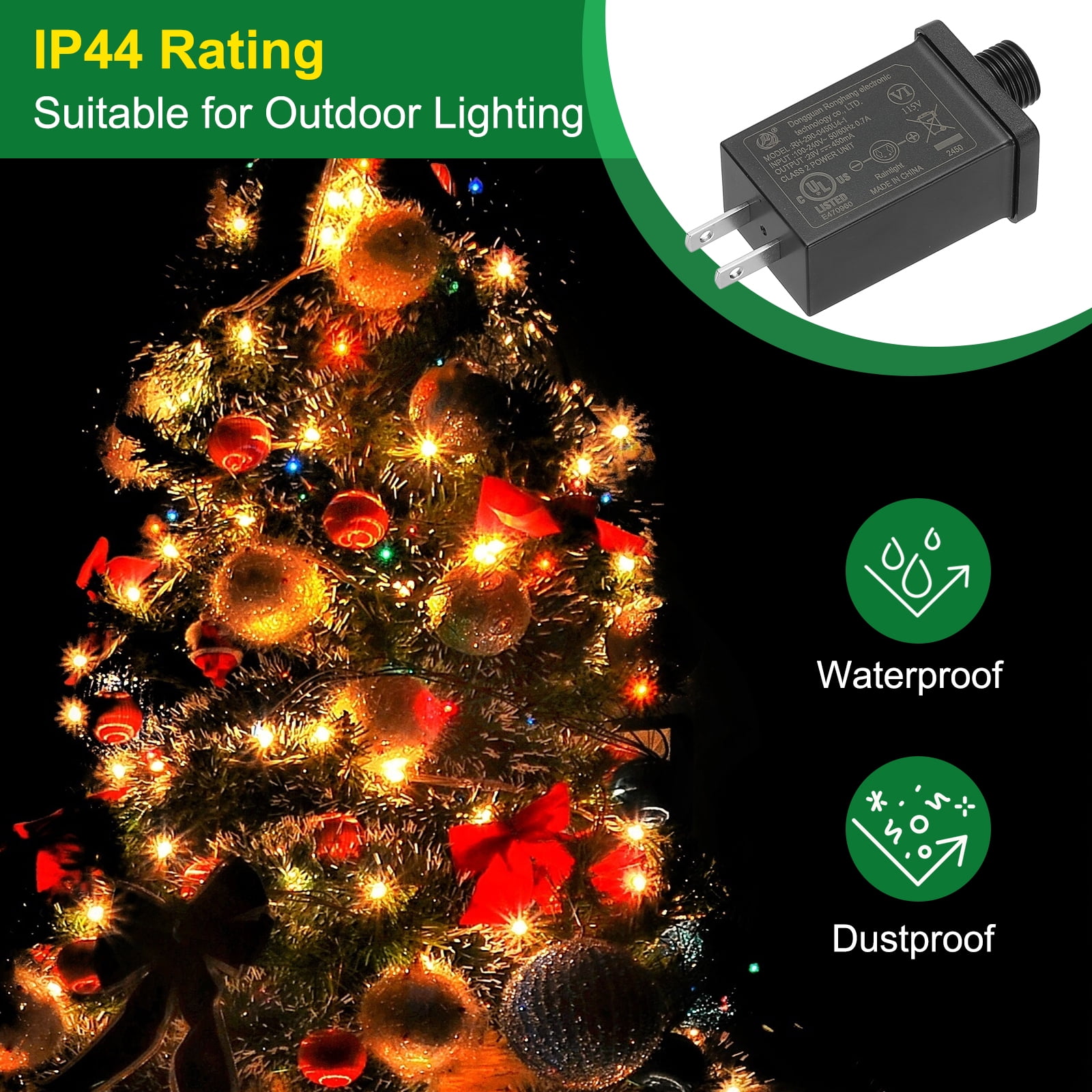 Uxcell 29V 13W LED Power Supply, 3pcs DC Low Voltage Transformer IP44 LED Driver, Black