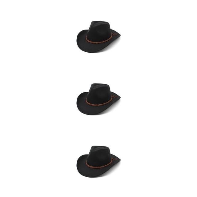 Sonducket Sombreros de vaquero, gorras masculinas suaves y cómodas, correas trenzadas, gorra ligera cómoda, regalos de navidad para el hogar al Type3 NO3