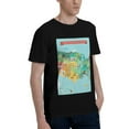 thumbnail image 2 of Bingfone Usa Tourist Map Men'S Loose Fit Short-Sleeve Pocket T-Shirt, 2 of 7