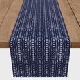 thumbnail image 3 of Creative Products Tribal Arrow Diamond Pattern Navy Blue 16x90 Poly Twill Table Runner, 3 of 3