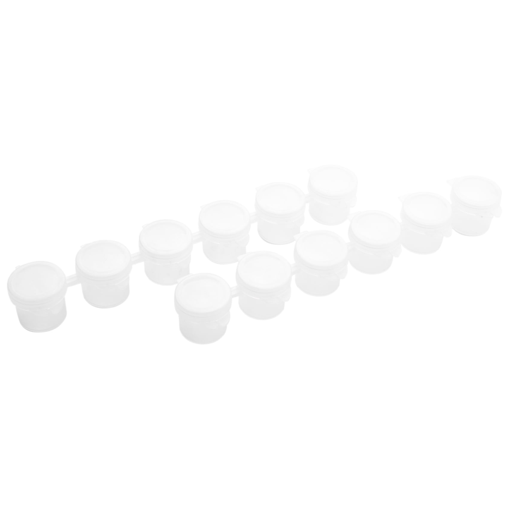 20 Strips 120 Pots 5Ml 6 Cups Mini Empty Paint Pot Pod Strips Paint
