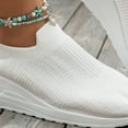 thumbnail image 5 of YLYL Orthopedic Sneakers for Womens Wedge Heel Thick Sole Breathable Mesh Casual Slip on Walking Shoes, 5 of 9