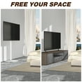 thumbnail image 5 of RTVR Floor TV Mount Stand for 32-65 inch Flat Screens, Swivel Adjustable Corner TV Stand with Semi-Circular Marble Pattern Base, White, 5 of 12