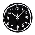 thumbnail image 4 of Reloj de pared acrílico minimalista, sencillo, silencioso, elegante y versátil. Negro, 4 of 9