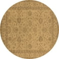 thumbnail image 1 of Ahgly Company Indoor Round Oriental Brown Traditional Area Rugs, 5' Round, 1 of 4