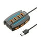 thumbnail image 1 of Hub USB de 1,2 M, 10 Puertos, Divisor USB 2.0, Lector de Tarjetas, Expansor USB para Ordenador Portátil, Teclado, Ratón, Disco Duro, Unidad Flash, Color Negro, 1 of 5