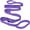 Purple, variant on Stretching Strap Yoga Straps for Physical Therapy, 10 Loops Non-Elastic Stretch Band for Pilates, Flexibility, Exercise and Gymnastics