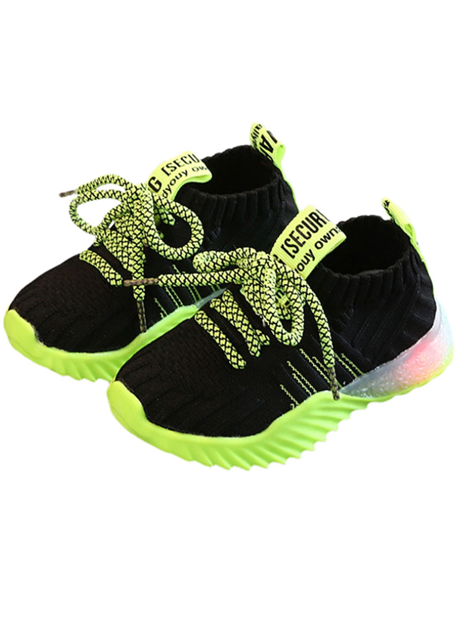 fluorescent sports shoes