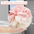 thumbnail image 5 of Carrie Joe Bath Loofah Sponge Back Scrubber Shower Sponge Soft Mesh Exfoliator Pouf Shower Ball Bath Sponges for Women and Men Bath Accessories (4Pcs 50g Dual Color), 5 of 7