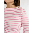 thumbnail image 5 of Free Assembly Women’s and Women's Plus Boatneck Top with Long Sleeves, Sizes XS-4X, 5 of 5