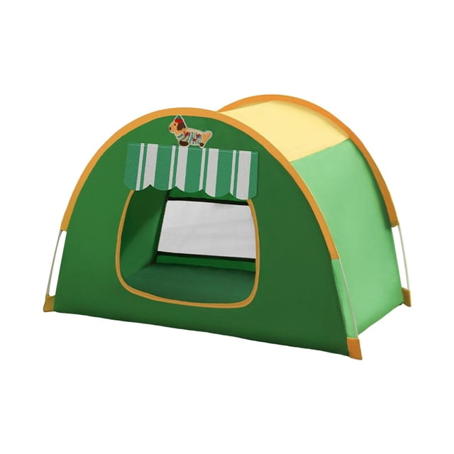 Tienda de campaña para gatos, cama para gatos, bonita tienda de campaña portátil y plegable para perros, caseta de interior para gatitos, cachorros, Verde