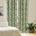 thumbnail image 2 of Ambesonne Geometric Curtains, Vibrant Toned Circles, Pair of 28"x95", Multicolor, 2 of 5