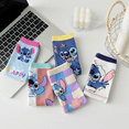 thumbnail image 4 of ZHZIYAG 5 Pairs Stitch Kids Athletic Crew Socks - Soft, Warm & Comfortable Cartoon Socks for Boys & Girls - Non-Slip Everyday Socks for School, Sports & Play WW728#1327, 4 of 5