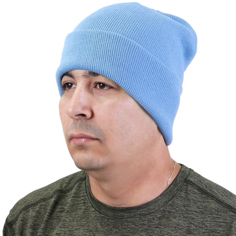 48 Pack Unisex Winter Beanies Bulk Knitted Skull Caps Elastic Stretch 48 Pack Winter Beanies, Bulk Cold Weather Warm Knit Skull  main image 3