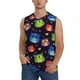 thumbnail image 1 of Fotbe Owls And Hearts Men's Camiseta sin Mangas Estampada para Hombres, Playera Casual para Gimnasio, Entrenamiento, Playa-3X-Large, 1 of 7