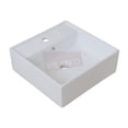 thumbnail image 2 of Esatto ® Ovalin Lavabo De Cerámica Blanca ESATTO OC-010, 2 of 2