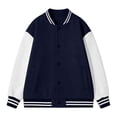 thumbnail image 5 of LYHao Boys Stylish Baseball Jacket Color Long Sleeve Open Front Casual Coat For Kids Unisex Outerwear Boys Jacket Coats,Sizes 3-4 Years, 5 of 7