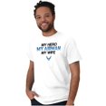 thumbnail image 5 of US Air Force Hero Airman Wife Men's Graphic T Shirt Tees Brisco Brands S, 5 of 6