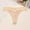 Beige, variant on Cameland Women's Solid Color Skin-friendly Lace Bow Thong Seamless Breathable Underwear
