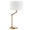 thumbnail image 1 of Henn&Hart 12" Brushed Brass Finish Metal/Fabric Table Lamp, 1 of 8