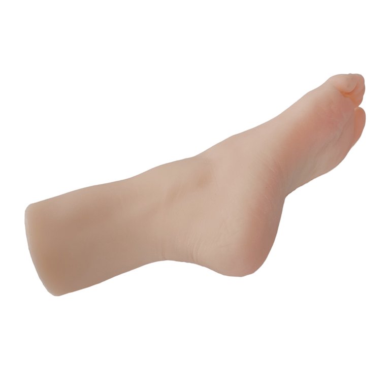 INTBUYING Silicone Lifesize Female Mannequin Feet Model 1 Pair Display  Jewerly Sandal Shoe Sock Display Art Sketch with Nail 5.5 Size 