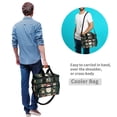 thumbnail image 4 of FORMRS Insulated Cooler Bag 24 Cans Capacity Soft Leakproof Lunch Box with Side Pockets, Green Christmas, 4 of 7