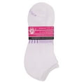 thumbnail image 4 of On the Go Women's Low Cut Socks (White Light Purple Horizontal Stripes Arch, 2 Pair), 4 of 4