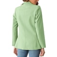 thumbnail image 3 of Womens Solid Color Casual Blazers Open Front Long Sleeve Work Office Jackets Blazer Coat, 3 of 5