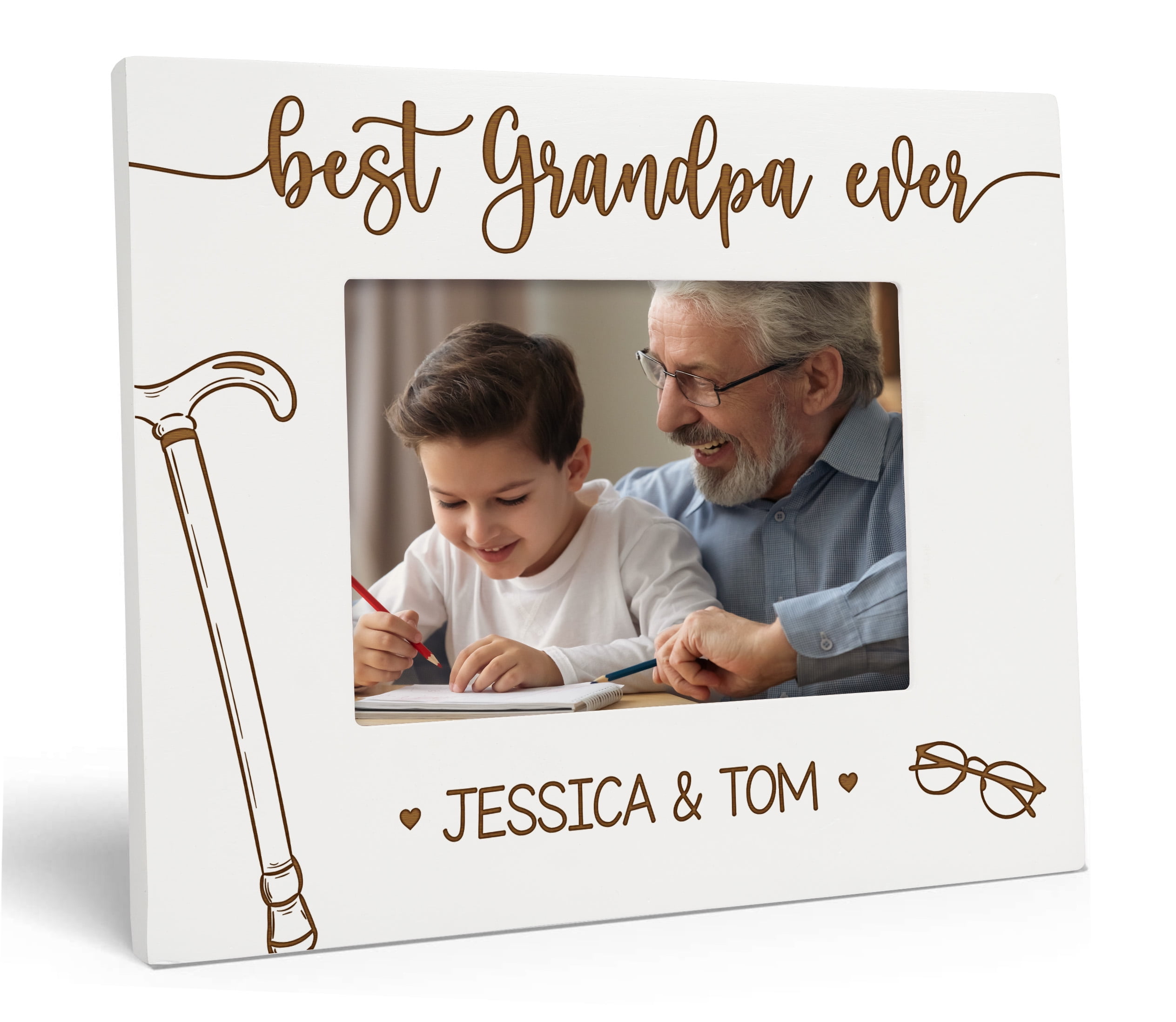 Darling Souvenir MADE WITH LOVEPersonalized WoodEngraved Grandpa