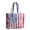 Geometric Flag 2, variant on US Flag Tote Bag Stars and Stripes Large Capacity Patriotic Quilted Tote Shoudler Bag for Parade Travel Holiday