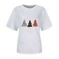 thumbnail image 4 of Fiudx Ofertas y Liquidaciones Blusa de Moda Informal con Cuello Redondo y Estampado Navideño para Mujer, 4 of 4