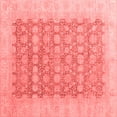 thumbnail image 1 of Ahgly Company Machine Washable Indoor Square Oriental Red Modern Area Rugs, 3' Square, 1 of 4