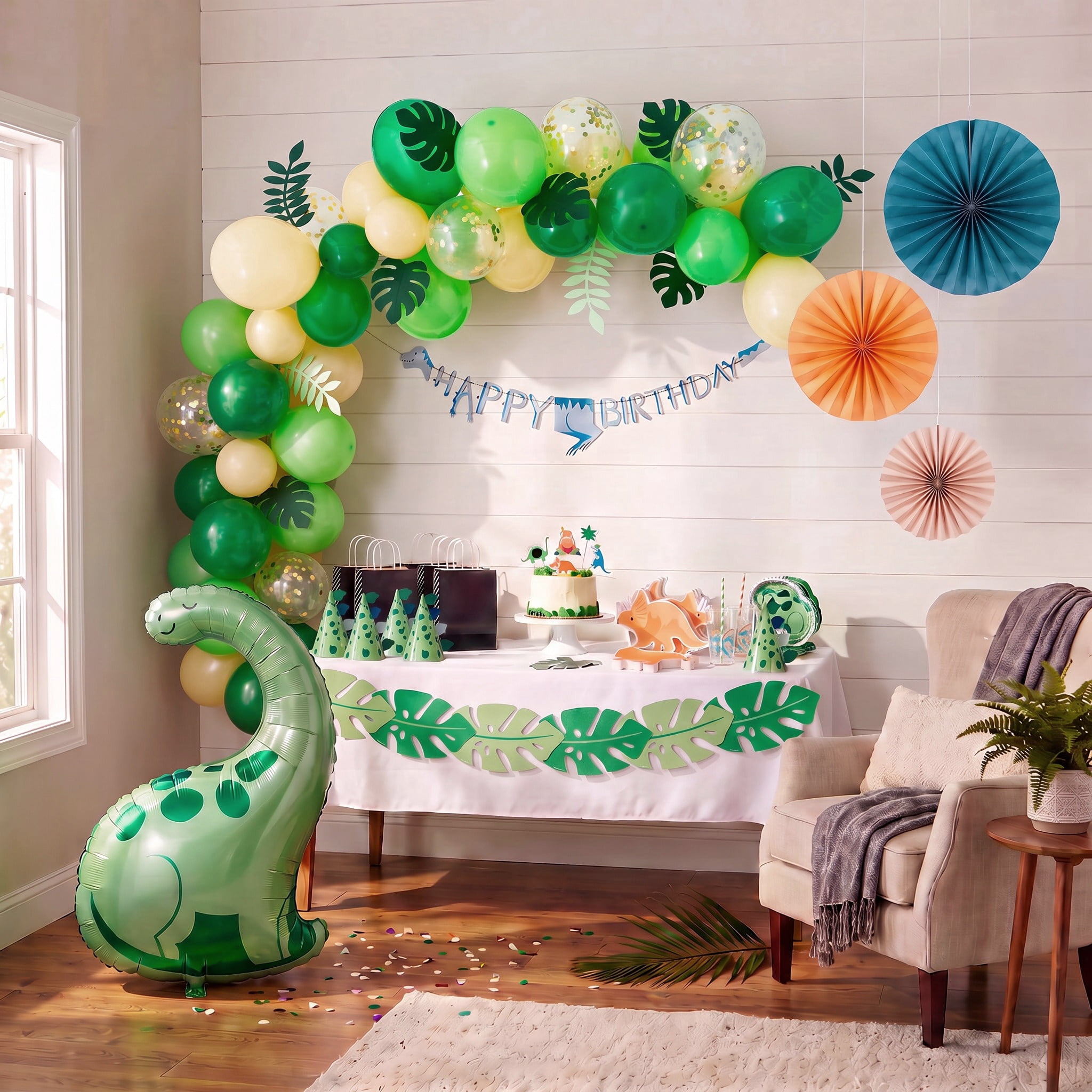 Multicolor Dinosaur Cake Toppers, 5 Pieces, by Way To Celebrate