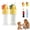Orange+Green, variant on Water Bottle Spout Conversion Cap with Straw, Universal Water Bottle Straw Cap, Spill-Proofflip Top, Spout Adapter, Reusable Soft Silicone Liquid Caps Straw Lid