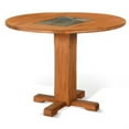 thumbnail image 3 of Marv Dining Table w 2 Drop Leaves-40 Inch Round Top-Brown Wood, 3 of 6