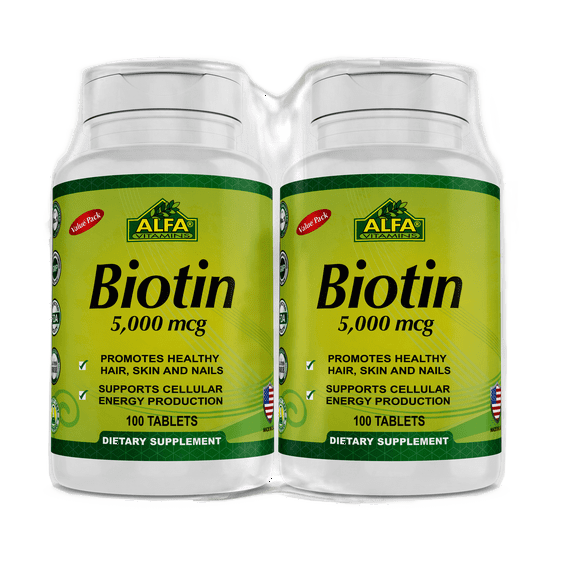 Alfa Vitamins Biotin 5000 Mcg Twin