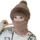 thumbnail image 1 of Wartleves Conjunto de gorro y bufanda para el cuello de una pieza con máscara facial completa de invierno para mujer, 1 of 7