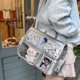 thumbnail image 1 of Anime Messenger Bag Kawaii Ita para Mujeres Niñas (Plata Sin Colgantes Muñeca), 1 of 1