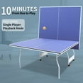 thumbnail image 7 of 9ft Foldable Table Tennis Table Complete Set-Includes Net,2 Premium Paddles,3 Balls for Home, 7 of 7