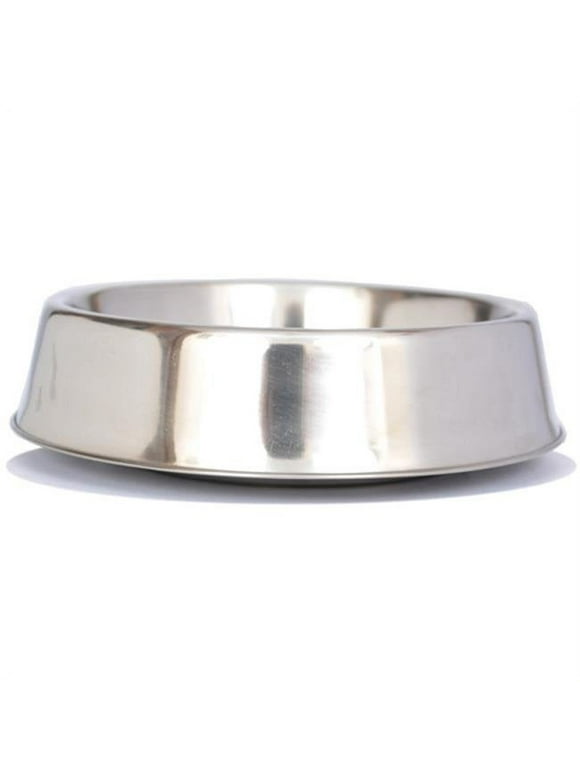 Iconic Pet Anti Ant Stainless Steel Non Skid Pet Bowl For Dog or Cat, 8 Oz, 1 Cup
