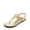 GOLD-PU, variant on DREAM PAIRS Pairs Women Rhinestone Elastic Strappy String Thong Sandals Ankle Strap Summer Gladiator Flat Sandals