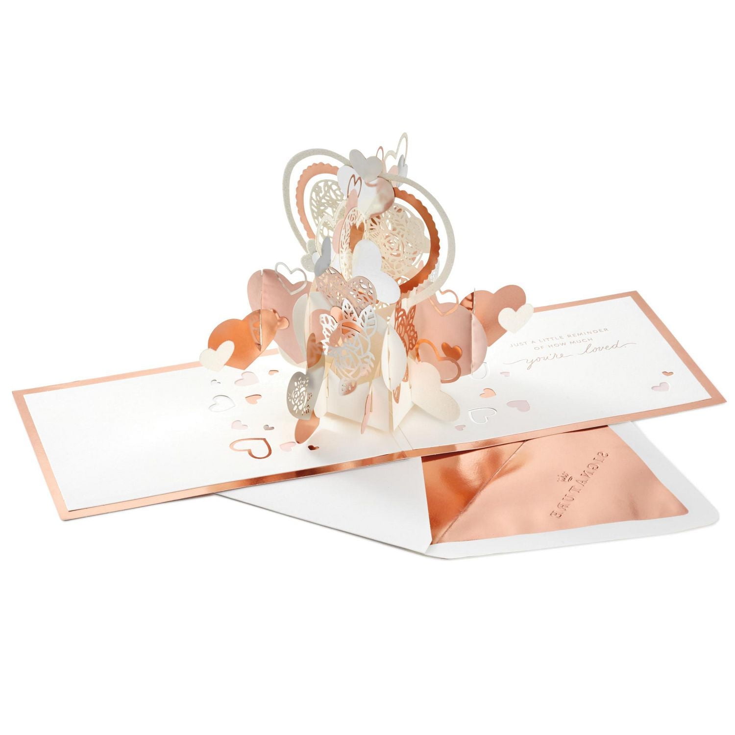 Hallmark Signature Paper Wonder Pop Up Love Card, Love You Hearts (Valentines Day Card, Anniversary Card or Birthday Card)